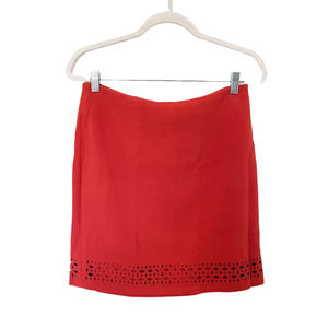 Banana Republic Cut Out A-line Mini Skirt Red Size 6